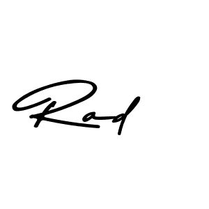 How to make Rad name signature. Use Asem Kandis PERSONAL USE style for creating short signs online. This is the latest handwritten sign. Rad signature style 9 images and pictures png