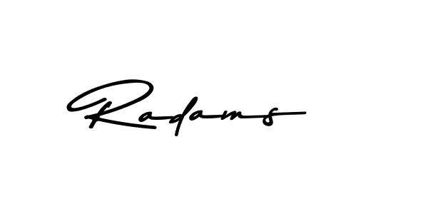 You should practise on your own different ways (Asem Kandis PERSONAL USE) to write your name (Radams) in signature. don't let someone else do it for you. Radams signature style 9 images and pictures png