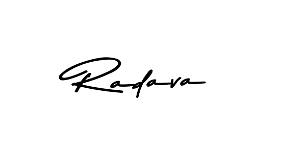 How to make Radava name signature. Use Asem Kandis PERSONAL USE style for creating short signs online. This is the latest handwritten sign. Radava signature style 9 images and pictures png