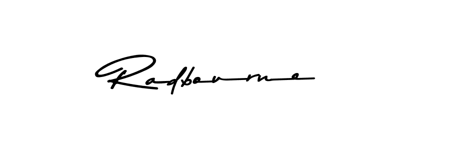 You should practise on your own different ways (Asem Kandis PERSONAL USE) to write your name (Radbourne) in signature. don't let someone else do it for you. Radbourne signature style 9 images and pictures png