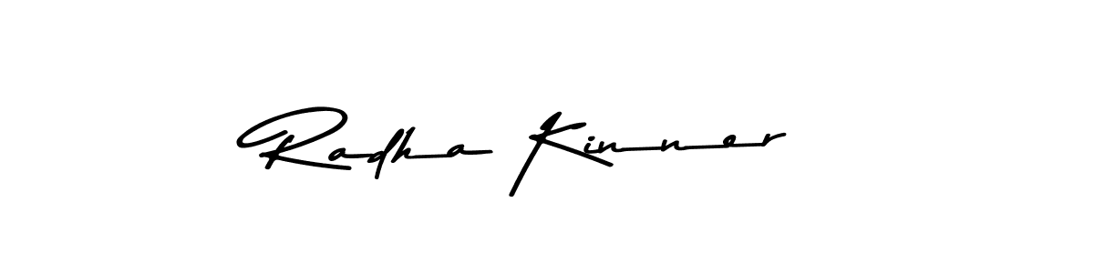 The best way (Asem Kandis PERSONAL USE) to make a short signature is to pick only two or three words in your name. The name Radha Kinner include a total of six letters. For converting this name. Radha Kinner signature style 9 images and pictures png
