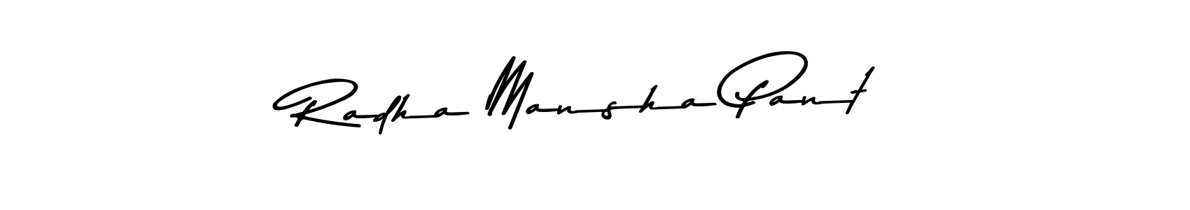 It looks lik you need a new signature style for name Radha Mansha Pant. Design unique handwritten (Asem Kandis PERSONAL USE) signature with our free signature maker in just a few clicks. Radha Mansha Pant signature style 9 images and pictures png
