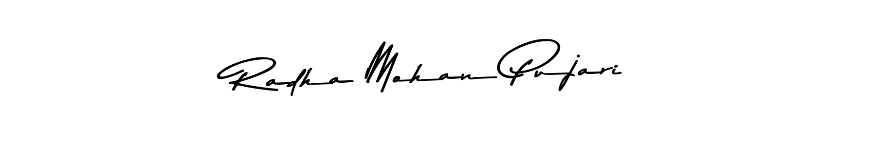 if you are searching for the best signature style for your name Radha Mohan Pujari. so please give up your signature search. here we have designed multiple signature styles  using Asem Kandis PERSONAL USE. Radha Mohan Pujari signature style 9 images and pictures png