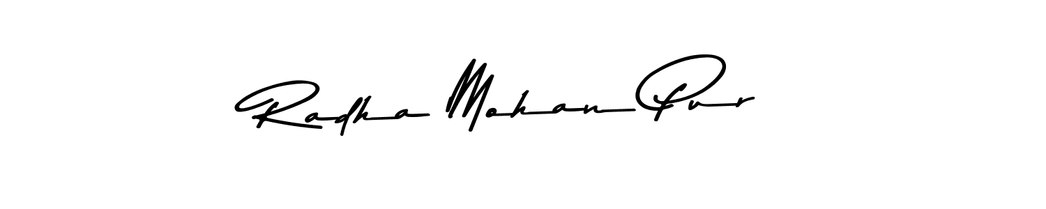 if you are searching for the best signature style for your name Radha Mohan Pur. so please give up your signature search. here we have designed multiple signature styles  using Asem Kandis PERSONAL USE. Radha Mohan Pur signature style 9 images and pictures png