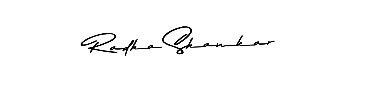 Design your own signature with our free online signature maker. With this signature software, you can create a handwritten (Asem Kandis PERSONAL USE) signature for name Radha Shankar. Radha Shankar signature style 9 images and pictures png