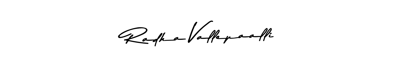 Use a signature maker to create a handwritten signature online. With this signature software, you can design (Asem Kandis PERSONAL USE) your own signature for name Radha Vallepaalli. Radha Vallepaalli signature style 9 images and pictures png