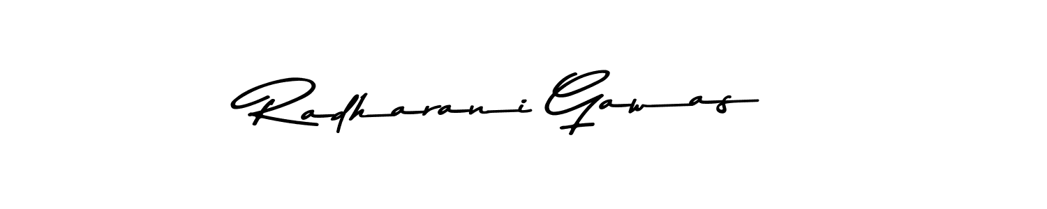 Make a beautiful signature design for name Radharani Gawas. Use this online signature maker to create a handwritten signature for free. Radharani Gawas signature style 9 images and pictures png