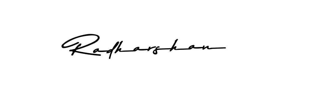 Radharshan stylish signature style. Best Handwritten Sign (Asem Kandis PERSONAL USE) for my name. Handwritten Signature Collection Ideas for my name Radharshan. Radharshan signature style 9 images and pictures png