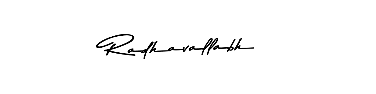 Design your own signature with our free online signature maker. With this signature software, you can create a handwritten (Asem Kandis PERSONAL USE) signature for name Radhavallabh. Radhavallabh signature style 9 images and pictures png