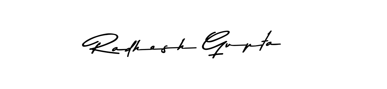 Use a signature maker to create a handwritten signature online. With this signature software, you can design (Asem Kandis PERSONAL USE) your own signature for name Radhesh Gupta. Radhesh Gupta signature style 9 images and pictures png