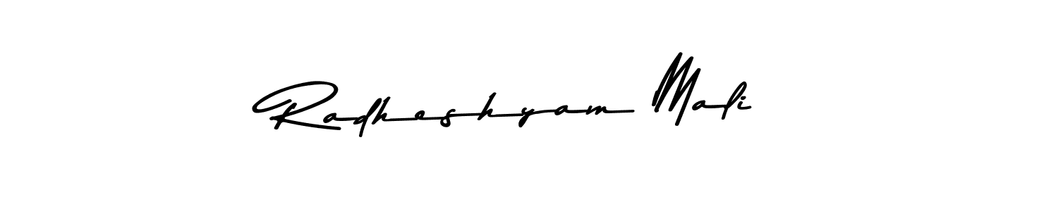 This is the best signature style for the Radheshyam Mali name. Also you like these signature font (Asem Kandis PERSONAL USE). Mix name signature. Radheshyam Mali signature style 9 images and pictures png