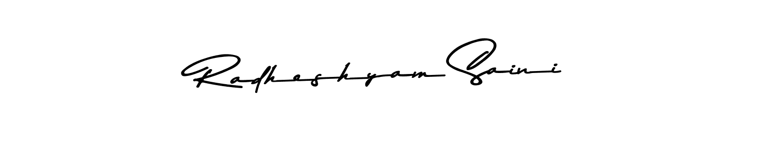 Radheshyam Saini stylish signature style. Best Handwritten Sign (Asem Kandis PERSONAL USE) for my name. Handwritten Signature Collection Ideas for my name Radheshyam Saini. Radheshyam Saini signature style 9 images and pictures png