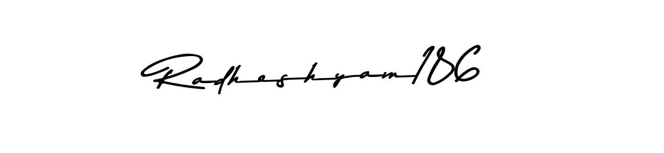 Create a beautiful signature design for name Radheshyam186. With this signature (Asem Kandis PERSONAL USE) fonts, you can make a handwritten signature for free. Radheshyam186 signature style 9 images and pictures png