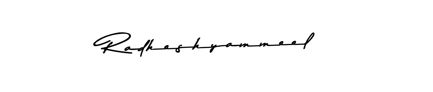 This is the best signature style for the Radheshyammeel name. Also you like these signature font (Asem Kandis PERSONAL USE). Mix name signature. Radheshyammeel signature style 9 images and pictures png