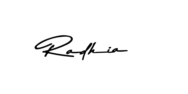 Radhia stylish signature style. Best Handwritten Sign (Asem Kandis PERSONAL USE) for my name. Handwritten Signature Collection Ideas for my name Radhia. Radhia signature style 9 images and pictures png