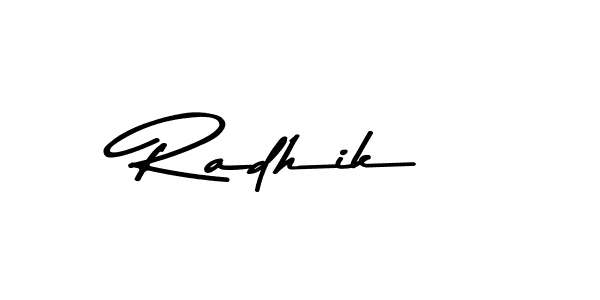 This is the best signature style for the Radhik name. Also you like these signature font (Asem Kandis PERSONAL USE). Mix name signature. Radhik signature style 9 images and pictures png