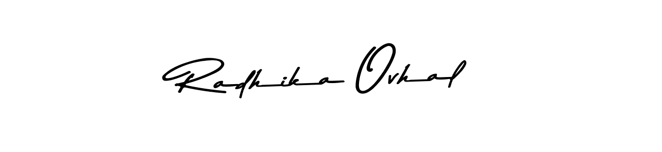 Also we have Radhika Ovhal name is the best signature style. Create professional handwritten signature collection using Asem Kandis PERSONAL USE autograph style. Radhika Ovhal signature style 9 images and pictures png