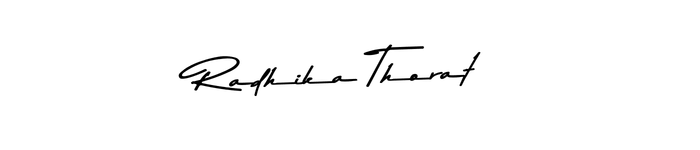 Design your own signature with our free online signature maker. With this signature software, you can create a handwritten (Asem Kandis PERSONAL USE) signature for name Radhika Thorat. Radhika Thorat signature style 9 images and pictures png