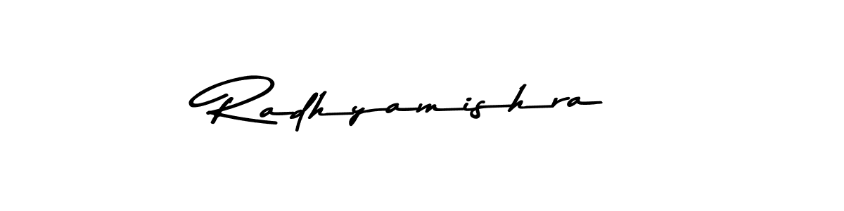 Also we have Radhyamishra name is the best signature style. Create professional handwritten signature collection using Asem Kandis PERSONAL USE autograph style. Radhyamishra signature style 9 images and pictures png