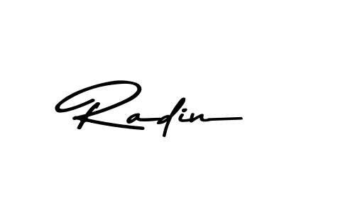 Use a signature maker to create a handwritten signature online. With this signature software, you can design (Asem Kandis PERSONAL USE) your own signature for name Radin. Radin signature style 9 images and pictures png