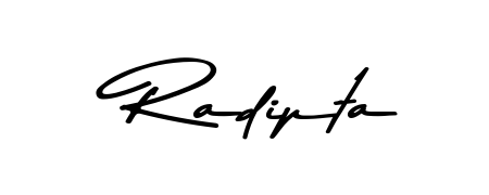 Upgrade your professional image with Radipta signature created with Asem Kandis PERSONAL USE font. Fast, free, and watermark-free download. Radipta signature style 9 images and pictures png