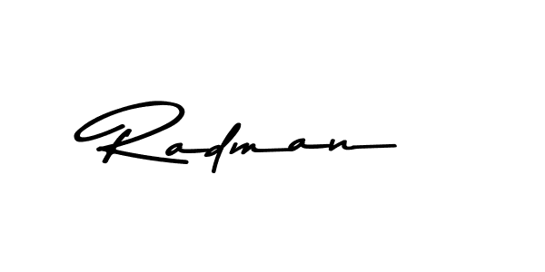 Radman stylish signature style. Best Handwritten Sign (Asem Kandis PERSONAL USE) for my name. Handwritten Signature Collection Ideas for my name Radman. Radman signature style 9 images and pictures png