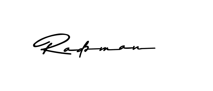 Use a signature maker to create a handwritten signature online. With this signature software, you can design (Asem Kandis PERSONAL USE) your own signature for name Radzman. Radzman signature style 9 images and pictures png