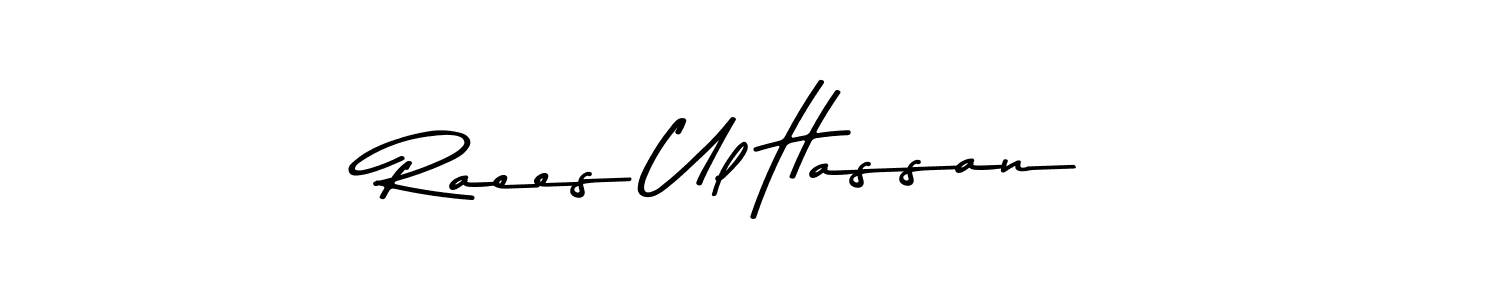 This is the best signature style for the Raees Ul Hassan name. Also you like these signature font (Asem Kandis PERSONAL USE). Mix name signature. Raees Ul Hassan signature style 9 images and pictures png