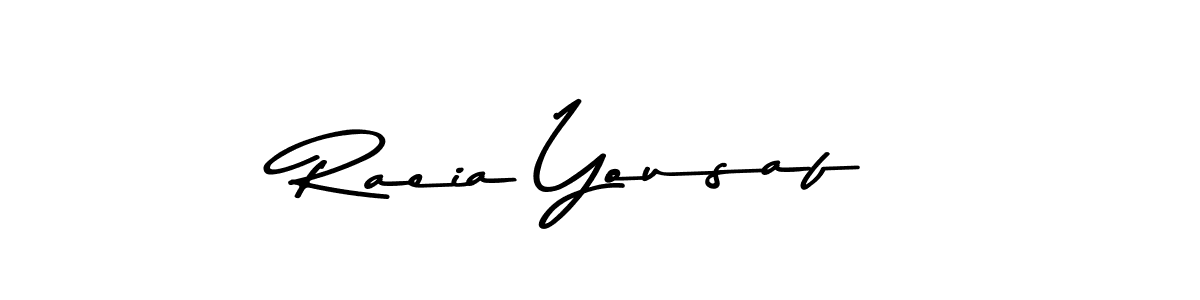 Also You can easily find your signature by using the search form. We will create Raeia Yousaf name handwritten signature images for you free of cost using Asem Kandis PERSONAL USE sign style. Raeia Yousaf signature style 9 images and pictures png