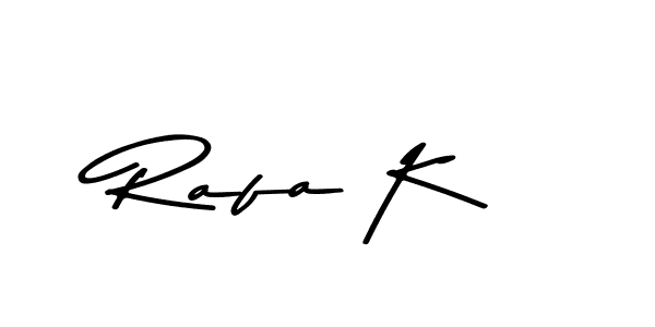 You should practise on your own different ways (Asem Kandis PERSONAL USE) to write your name (Rafa K) in signature. don't let someone else do it for you. Rafa K signature style 9 images and pictures png