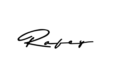 Rafey stylish signature style. Best Handwritten Sign (Asem Kandis PERSONAL USE) for my name. Handwritten Signature Collection Ideas for my name Rafey. Rafey signature style 9 images and pictures png