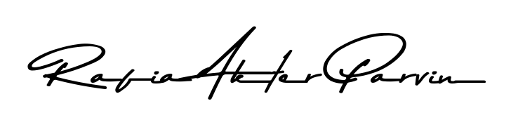 A stylish, flowing autograph style designed for name Rafia Akter Parvin using Asem Kandis PERSONAL USE typography. Perfect for digital creative projects. Rafia Akter Parvin signature style 9 images and pictures png