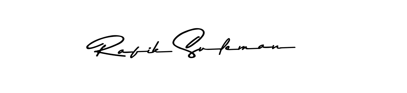 Make a beautiful signature design for name Rafik Suleman. Use this online signature maker to create a handwritten signature for free. Rafik Suleman signature style 9 images and pictures png