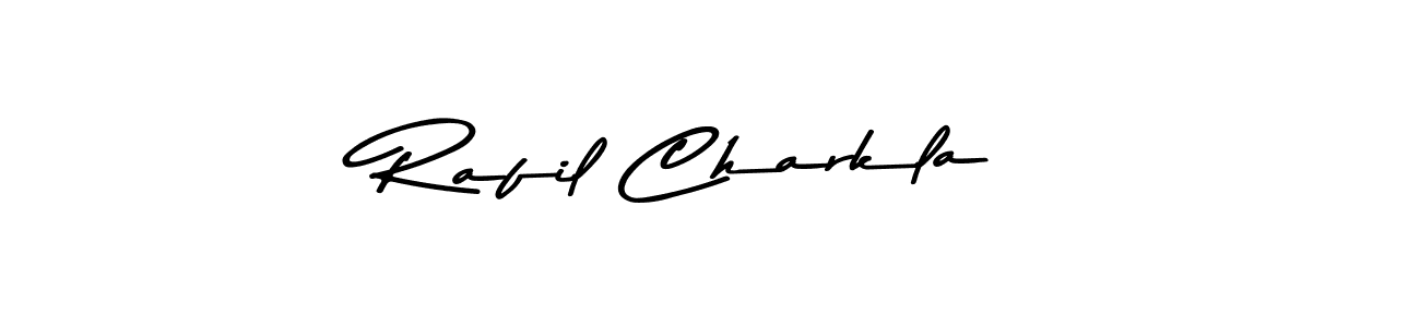 Design your own signature with our free online signature maker. With this signature software, you can create a handwritten (Asem Kandis PERSONAL USE) signature for name Rafil Charkla. Rafil Charkla signature style 9 images and pictures png