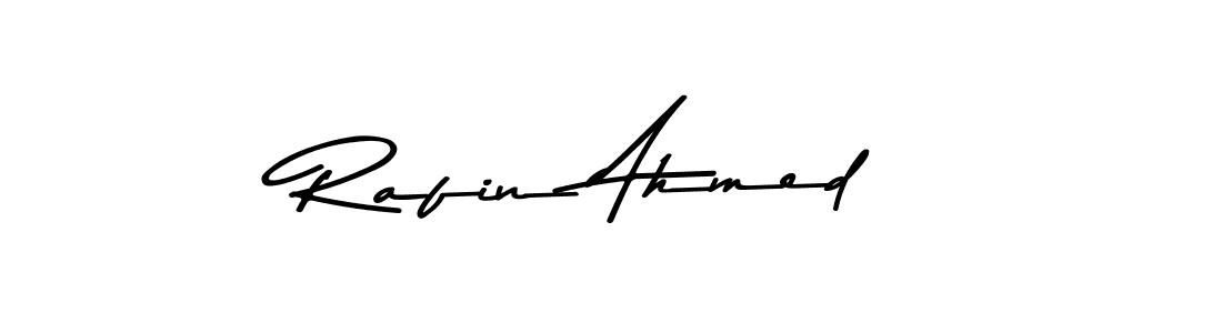 Make a beautiful signature design for name Rafin Ahmed. With this signature (Asem Kandis PERSONAL USE) style, you can create a handwritten signature for free. Rafin Ahmed signature style 9 images and pictures png