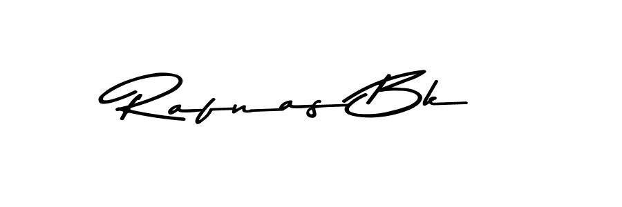 Design your own signature with our free online signature maker. With this signature software, you can create a handwritten (Asem Kandis PERSONAL USE) signature for name Rafnas Bk. Rafnas Bk signature style 9 images and pictures png