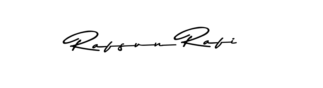 Design your own signature with our free online signature maker. With this signature software, you can create a handwritten (Asem Kandis PERSONAL USE) signature for name Rafsun Rafi. Rafsun Rafi signature style 9 images and pictures png