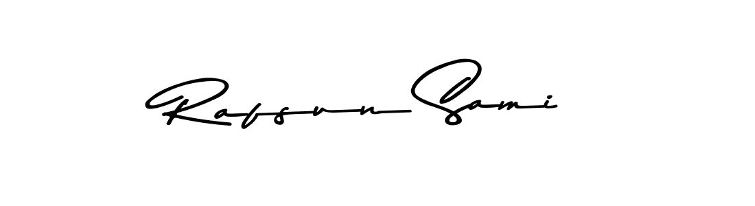 Rafsun Sami stylish signature style. Best Handwritten Sign (Asem Kandis PERSONAL USE) for my name. Handwritten Signature Collection Ideas for my name Rafsun Sami. Rafsun Sami signature style 9 images and pictures png
