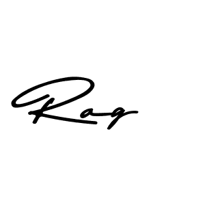 Design your own signature with our free online signature maker. With this signature software, you can create a handwritten (Asem Kandis PERSONAL USE) signature for name Rag. Rag signature style 9 images and pictures png