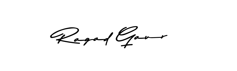 Create a beautiful signature design for name Ragad Gaur. With this signature (Asem Kandis PERSONAL USE) fonts, you can make a handwritten signature for free. Ragad Gaur signature style 9 images and pictures png