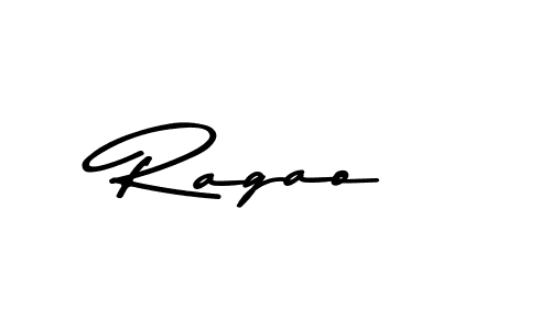 Create a beautiful signature design for name Ragao. With this signature (Asem Kandis PERSONAL USE) fonts, you can make a handwritten signature for free. Ragao signature style 9 images and pictures png