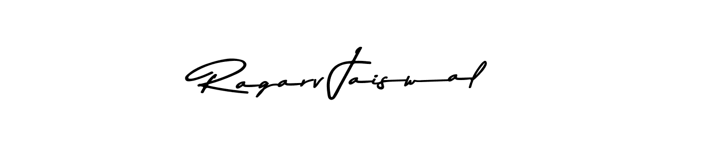 if you are searching for the best signature style for your name Ragarv Jaiswal. so please give up your signature search. here we have designed multiple signature styles  using Asem Kandis PERSONAL USE. Ragarv Jaiswal signature style 9 images and pictures png