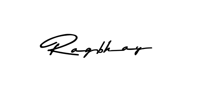 How to make Ragbhay name signature. Use Asem Kandis PERSONAL USE style for creating short signs online. This is the latest handwritten sign. Ragbhay signature style 9 images and pictures png