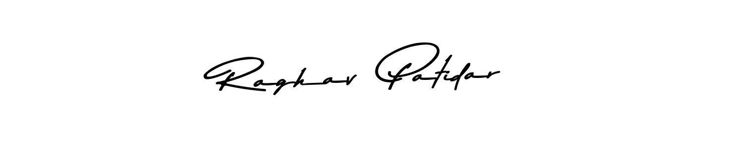 Create a beautiful signature design for name Raghav  Patidar. With this signature (Asem Kandis PERSONAL USE) fonts, you can make a handwritten signature for free. Raghav  Patidar signature style 9 images and pictures png