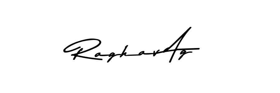 Raghav Ag stylish signature style. Best Handwritten Sign (Asem Kandis PERSONAL USE) for my name. Handwritten Signature Collection Ideas for my name Raghav Ag. Raghav Ag signature style 9 images and pictures png