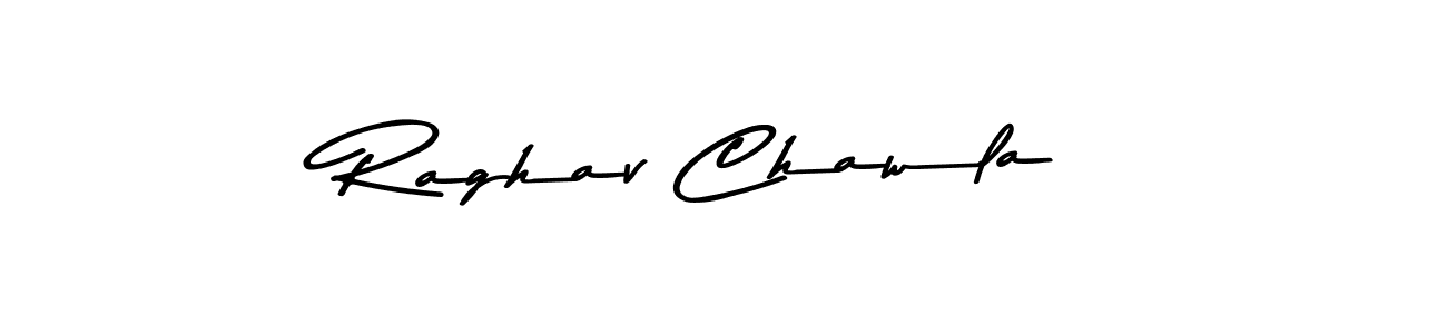 Design your own signature with our free online signature maker. With this signature software, you can create a handwritten (Asem Kandis PERSONAL USE) signature for name Raghav Chawla. Raghav Chawla signature style 9 images and pictures png