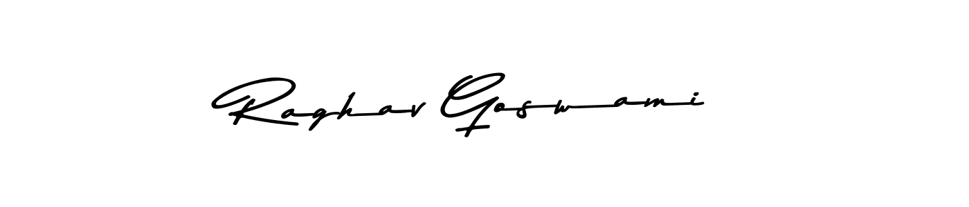 You should practise on your own different ways (Asem Kandis PERSONAL USE) to write your name (Raghav Goswami) in signature. don't let someone else do it for you. Raghav Goswami signature style 9 images and pictures png