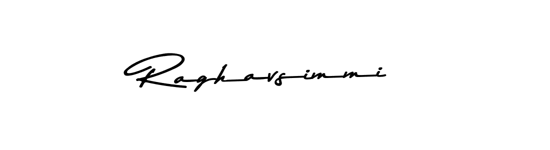 Create a beautiful signature design for name Raghavsimmi. With this signature (Asem Kandis PERSONAL USE) fonts, you can make a handwritten signature for free. Raghavsimmi signature style 9 images and pictures png