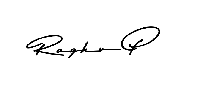 How to make Raghu P name signature. Use Asem Kandis PERSONAL USE style for creating short signs online. This is the latest handwritten sign. Raghu P signature style 9 images and pictures png