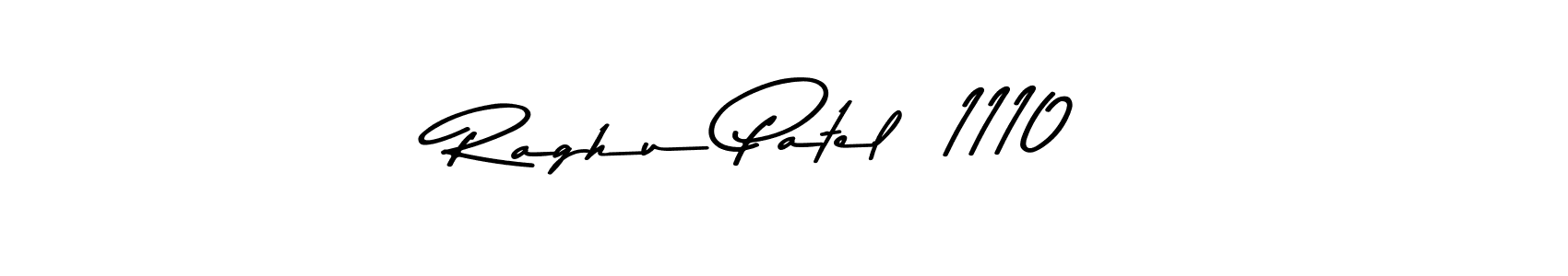 The best way (Asem Kandis PERSONAL USE) to make a short signature is to pick only two or three words in your name. The name Raghu Patel  1110 include a total of six letters. For converting this name. Raghu Patel  1110 signature style 9 images and pictures png